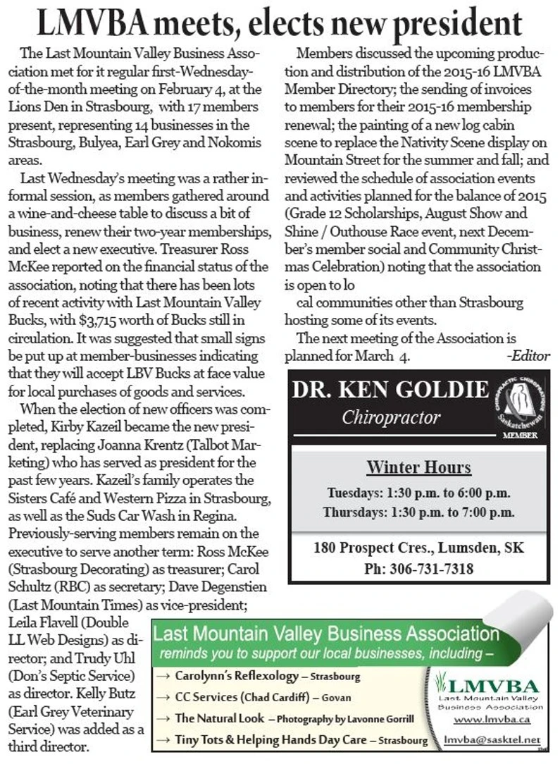 Last Mountain Valley Business Association